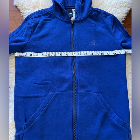 Adidas Blue Full Zip Sweatshirt. Size Small - Picture 3 of 6